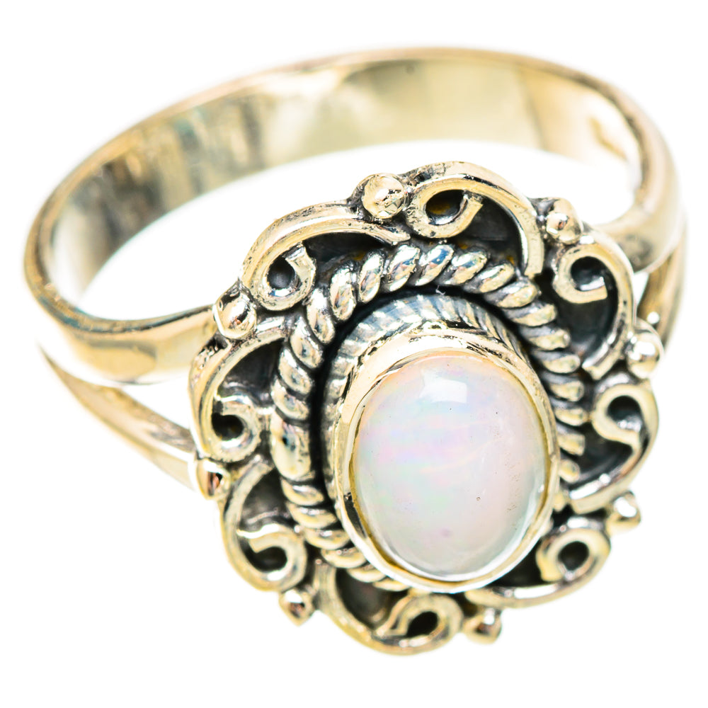 Ethiopian Opal Rings handcrafted by Ana Silver Co - RING121737 - Photo 2