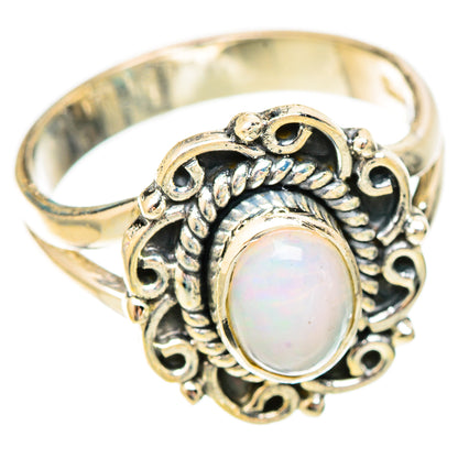 Ethiopian Opal Rings handcrafted by Ana Silver Co - RING121737 - Photo 2