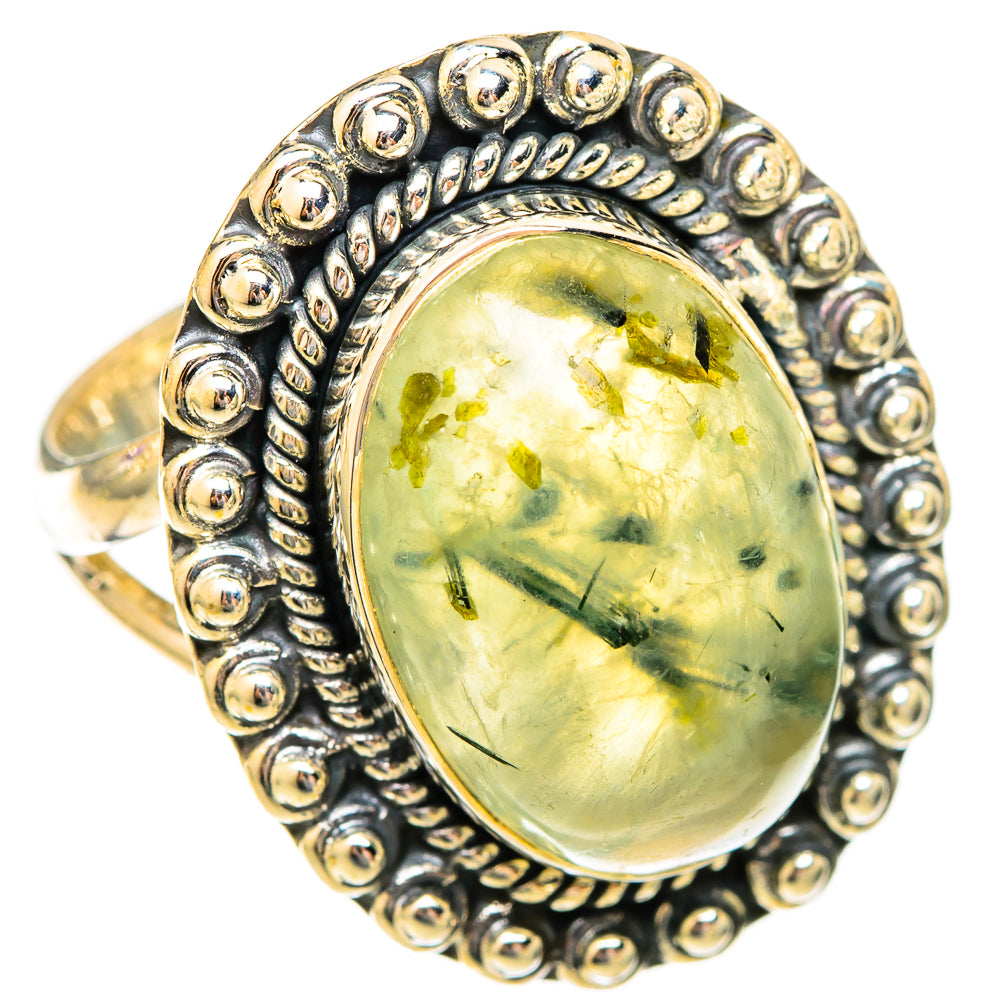 Prehnite Rings handcrafted by Ana Silver Co - RING121750 - Photo 2
