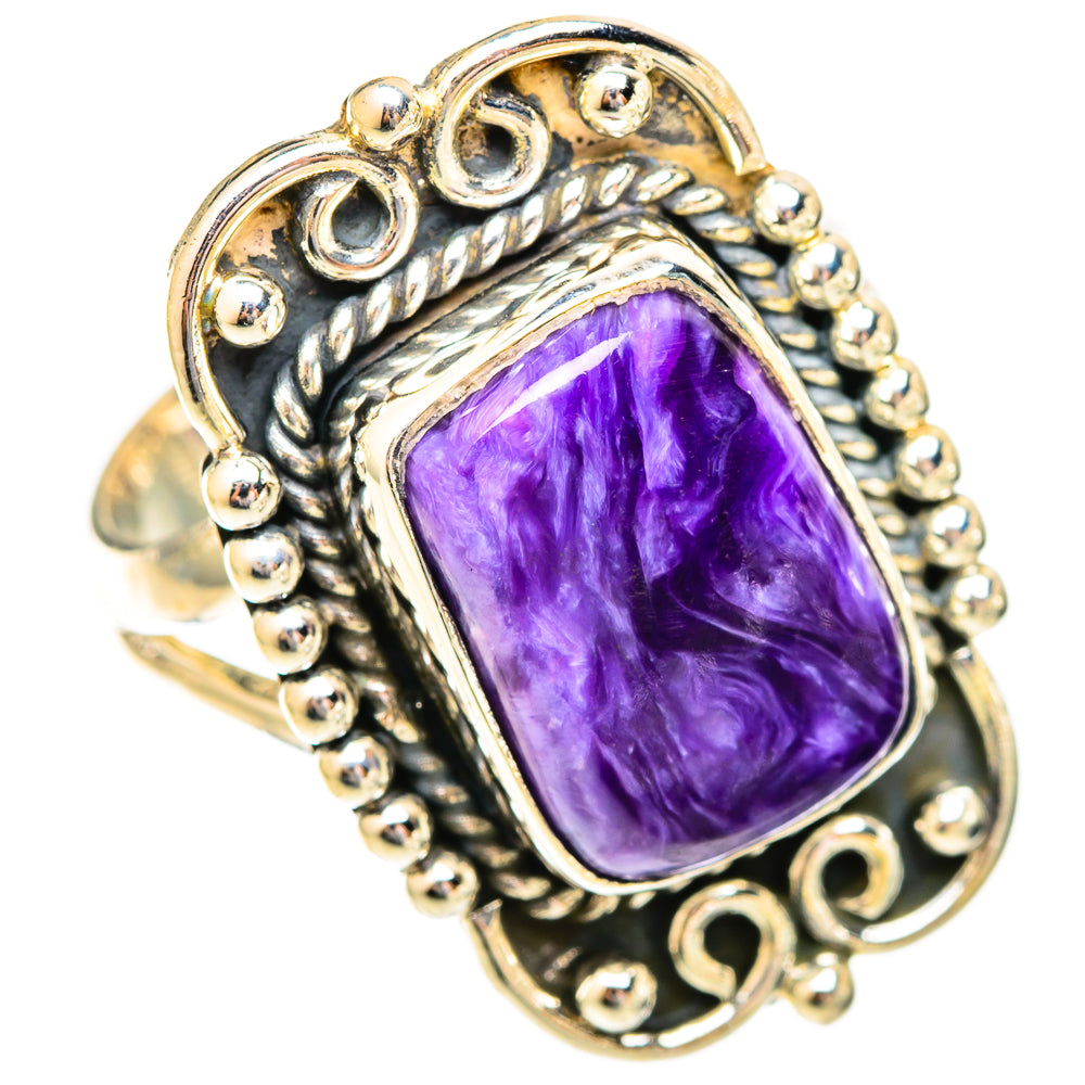 Charoite Rings handcrafted by Ana Silver Co - RING121759 - Photo 2