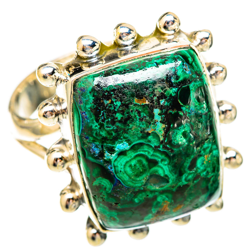 Malachite Rings handcrafted by Ana Silver Co - RING121777 - Photo 2