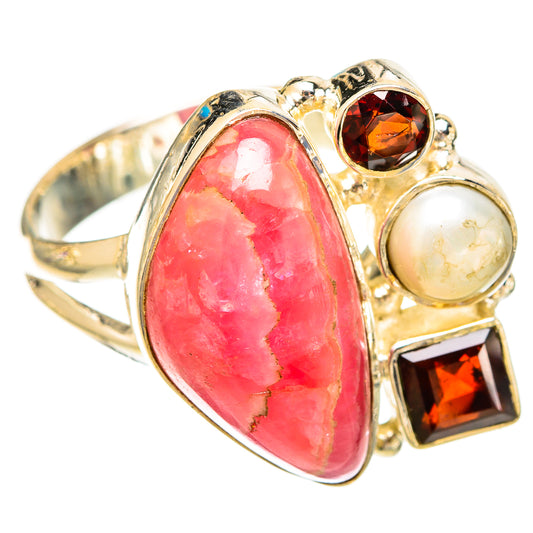 Rhodochrosite Rings handcrafted by Ana Silver Co - RING121784 - Photo 2
