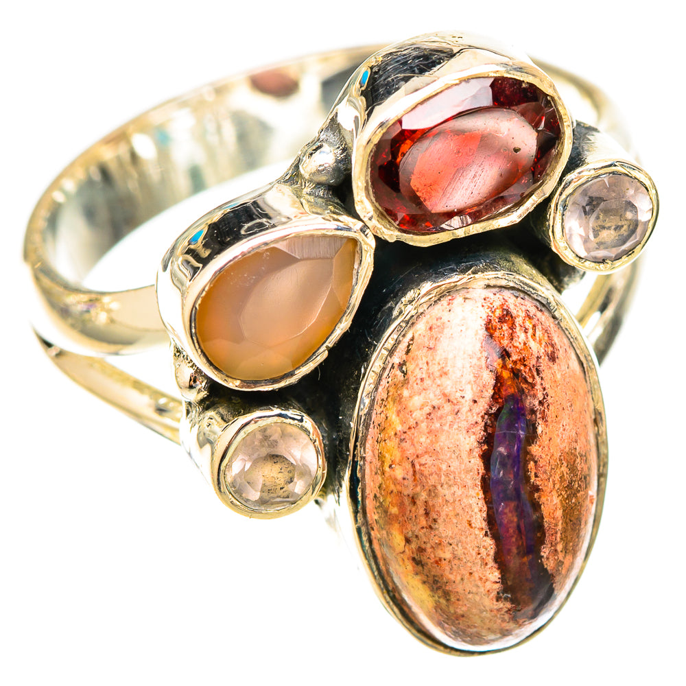 Mexican Fire Opal Rings handcrafted by Ana Silver Co - RING121792 - Photo 2