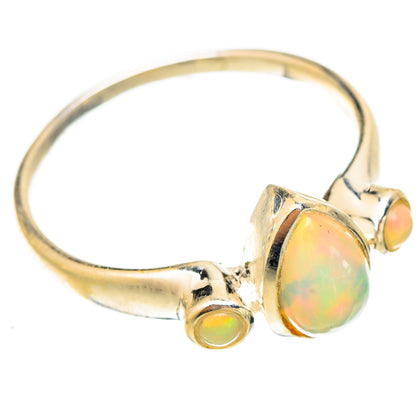 Ethiopian Opal Rings handcrafted by Ana Silver Co - RING121793 - Photo 2