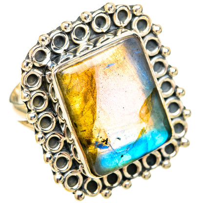 Labradorite Rings handcrafted by Ana Silver Co - RING121805 - Photo 2