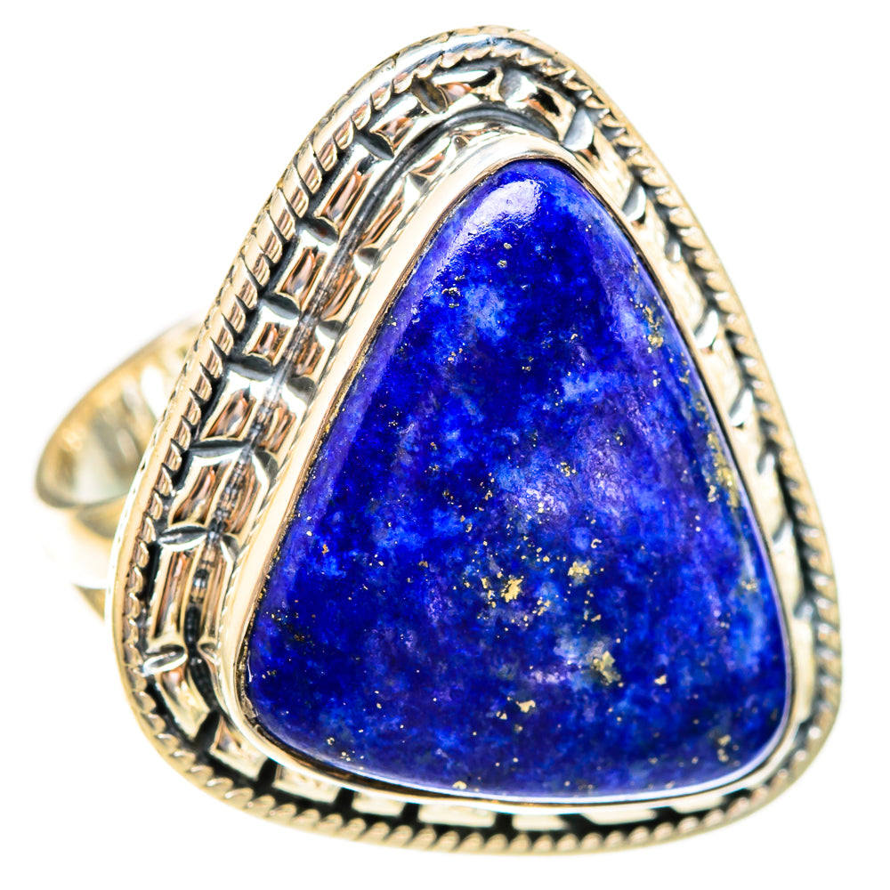 Lapis Lazuli Rings handcrafted by Ana Silver Co - RING121806 - Photo 2