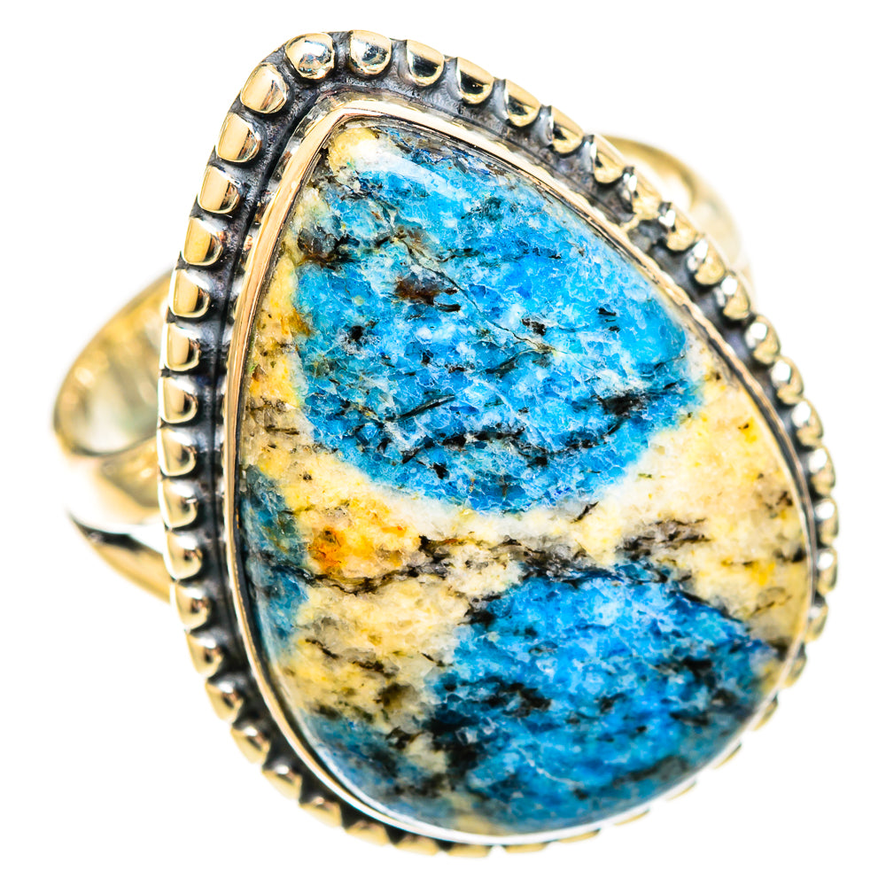K2 Blue Azurite Rings handcrafted by Ana Silver Co - RING121807 - Photo 2