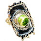 Australian Green Opal Rings handcrafted by Ana Silver Co - RING121812 - Photo 2