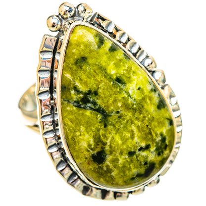 Serpentine Stone Rings handcrafted by Ana Silver Co - RING121815 - Photo 2