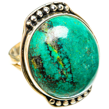 Tibetan Turquoise Rings handcrafted by Ana Silver Co - RING121816 - Photo 2