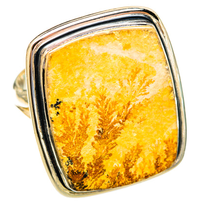 Germany Psilomelane Dendrite Rings handcrafted by Ana Silver Co - RING121824 - Photo 2