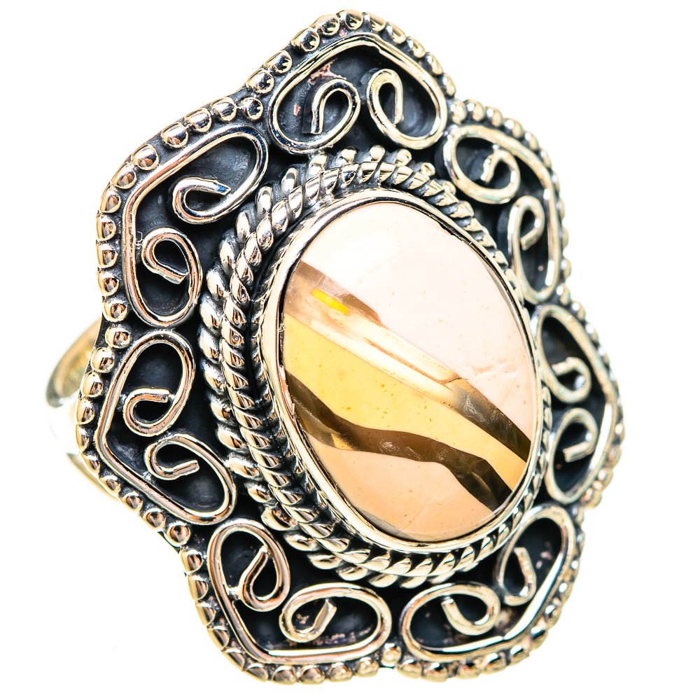 Brecciated Mookaite Rings handcrafted by Ana Silver Co - RING121826 - Photo 2