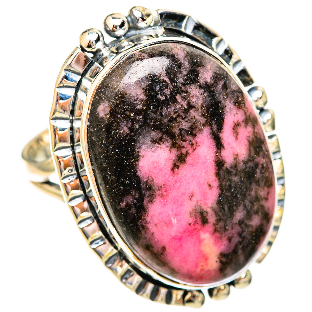Rhodonite Rings handcrafted by Ana Silver Co - RING121827 - Photo 2