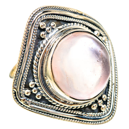 Rose Quartz Rings handcrafted by Ana Silver Co - RING121828 - Photo 2