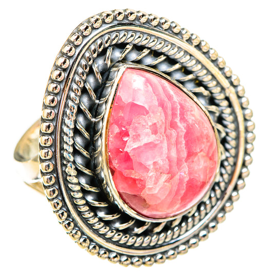 Rhodochrosite Rings handcrafted by Ana Silver Co - RING121829 - Photo 2