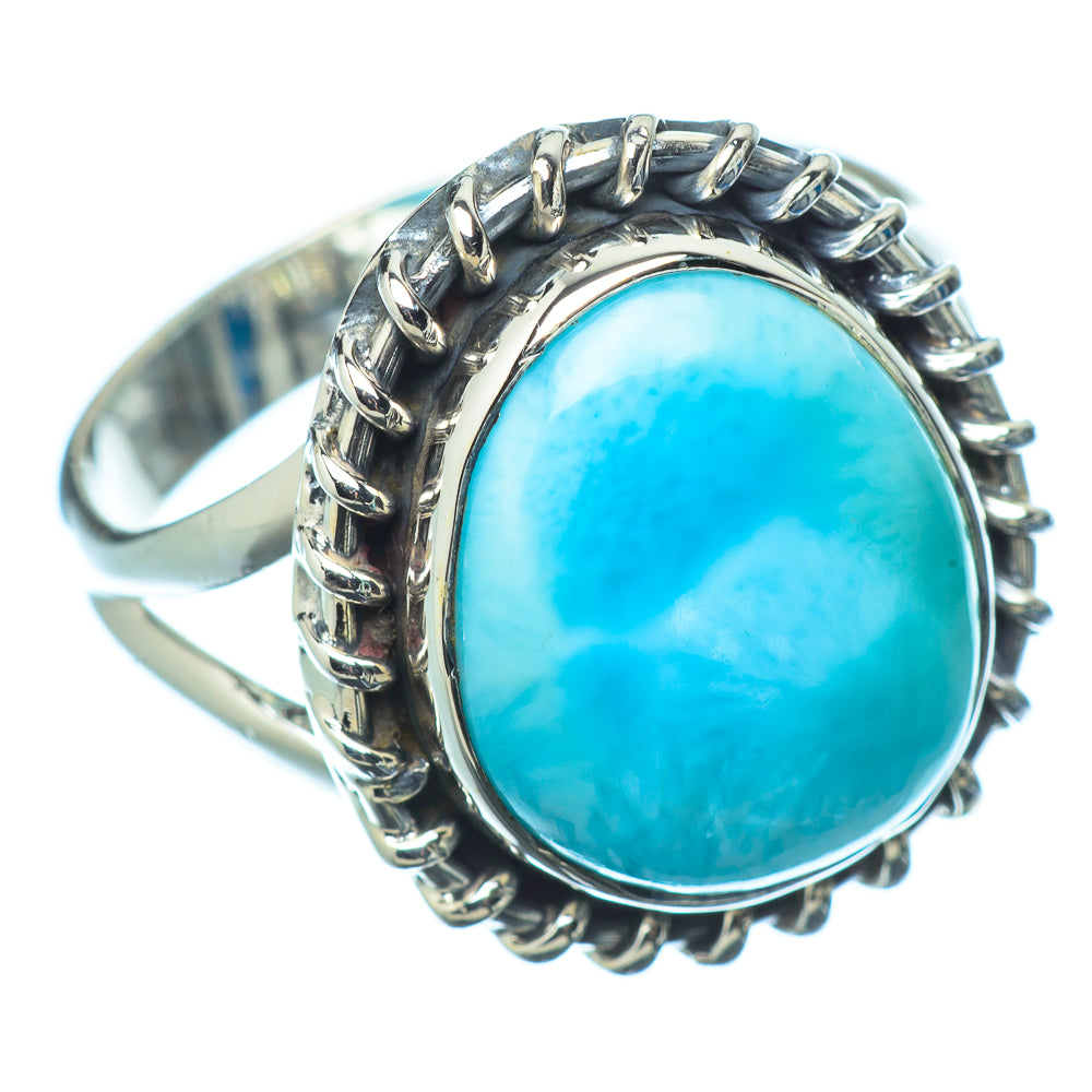 Larimar Rings handcrafted by Ana Silver Co - RING12182