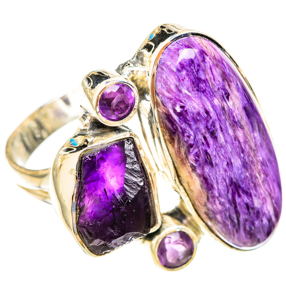 Charoite Rings handcrafted by Ana Silver Co - RING121833 - Photo 2