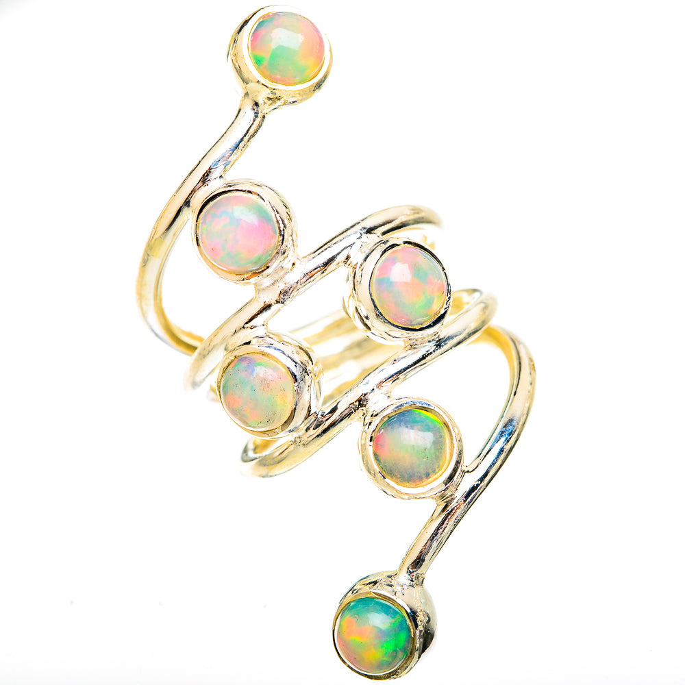 Ethiopian Opal Rings handcrafted by Ana Silver Co - RING121845 - Photo 2