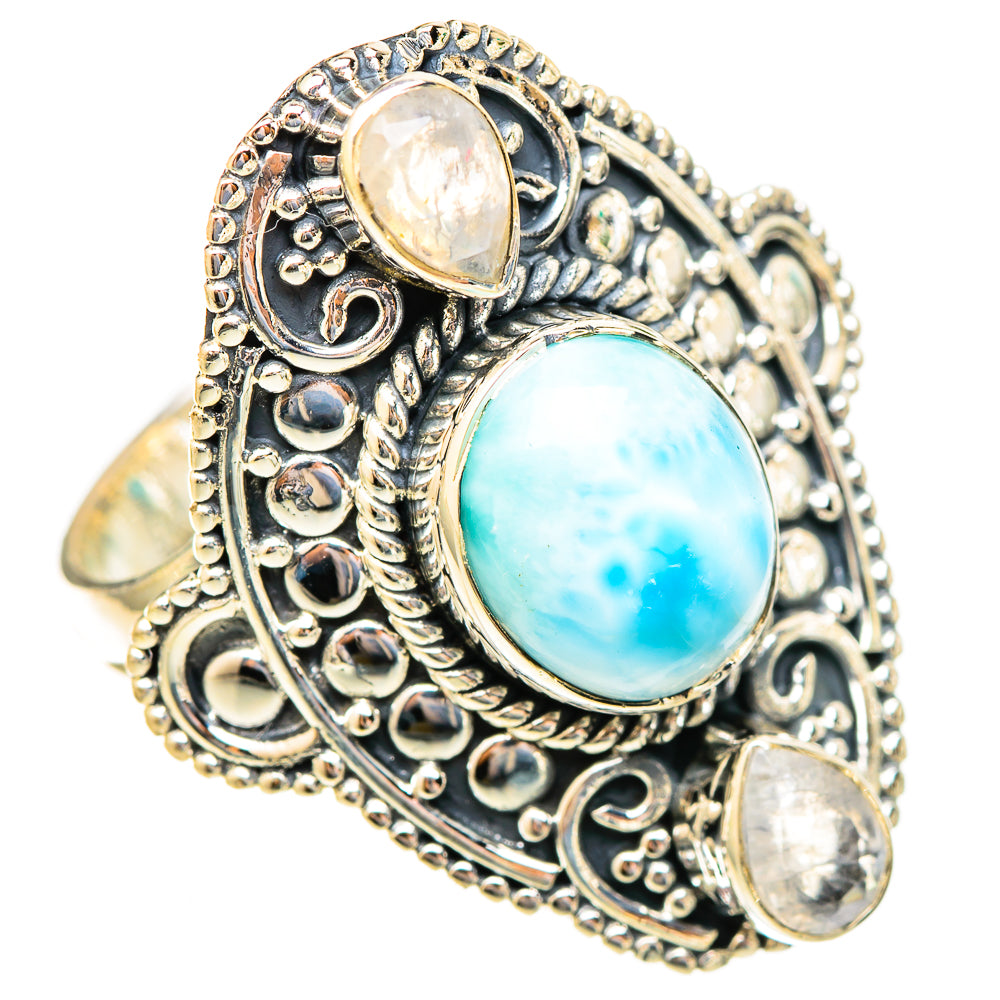 Larimar Rings handcrafted by Ana Silver Co - RING121854 - Photo 2