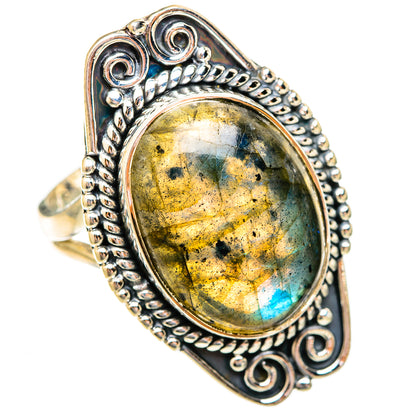 Labradorite Rings handcrafted by Ana Silver Co - RING121856 - Photo 2