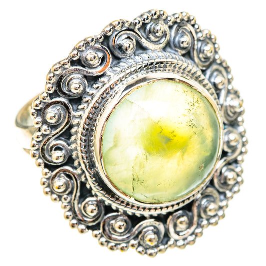 Prehnite Rings handcrafted by Ana Silver Co - RING121868 - Photo 2