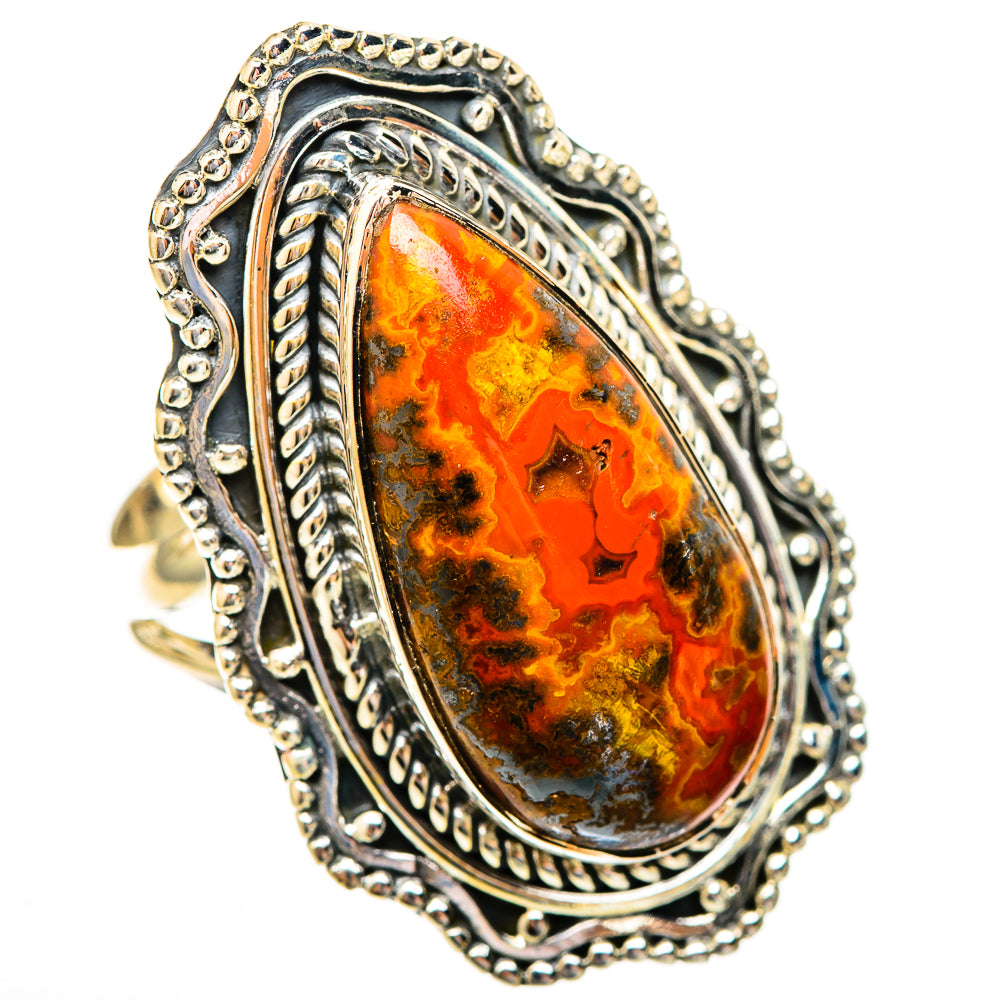 Moroccan Agate Rings handcrafted by Ana Silver Co - RING121876 - Photo 2