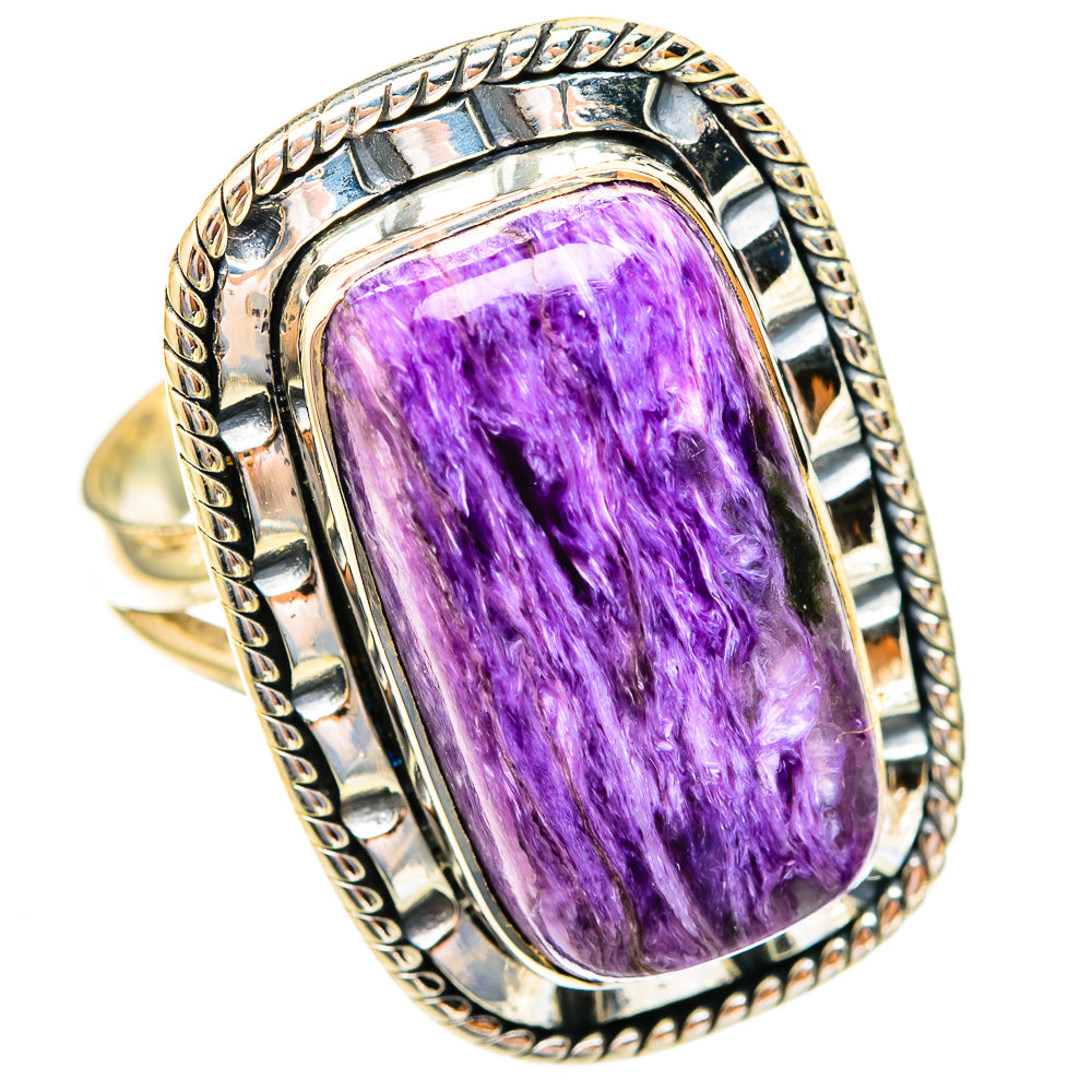 Charoite Rings handcrafted by Ana Silver Co - RING121883 - Photo 2
