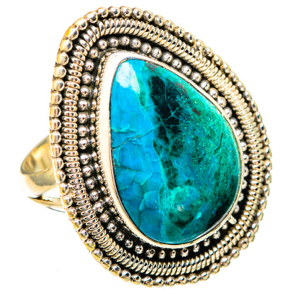 Chrysocolla Rings handcrafted by Ana Silver Co - RING121896 - Photo 2