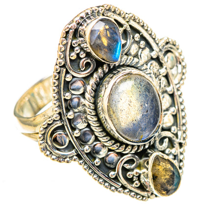 Labradorite Rings handcrafted by Ana Silver Co - RING121904 - Photo 2