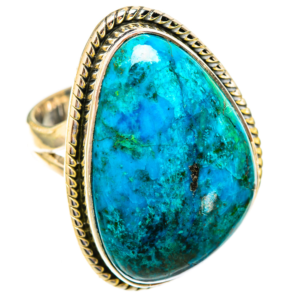 Chrysocolla Rings handcrafted by Ana Silver Co - RING121905 - Photo 2