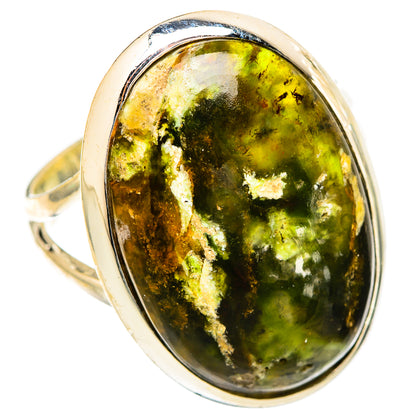 Australian Green Opal Rings handcrafted by Ana Silver Co - RING121921 - Photo 2