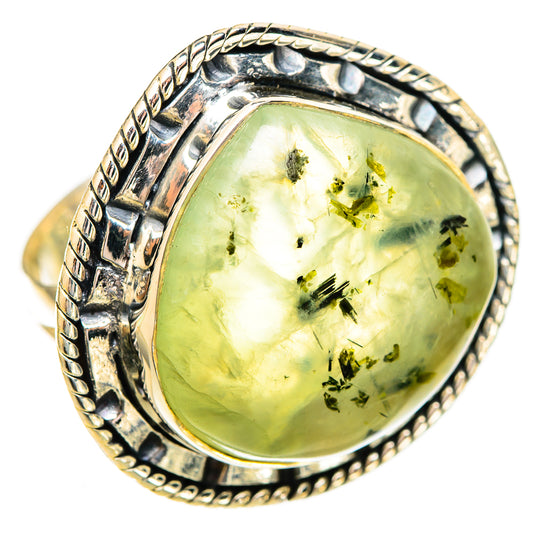 Prehnite Rings handcrafted by Ana Silver Co - RING121923 - Photo 2