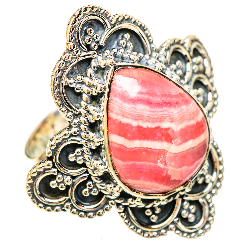 Rhodochrosite Rings handcrafted by Ana Silver Co - RING121928 - Photo 2