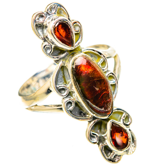 Ammolite Rings handcrafted by Ana Silver Co - RING121930 - Photo 2