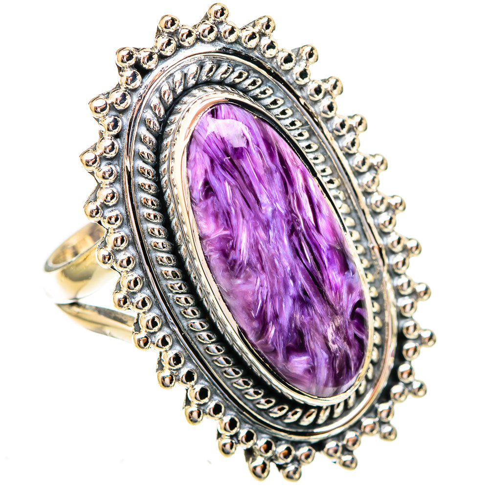 Charoite Rings handcrafted by Ana Silver Co - RING121931 - Photo 2