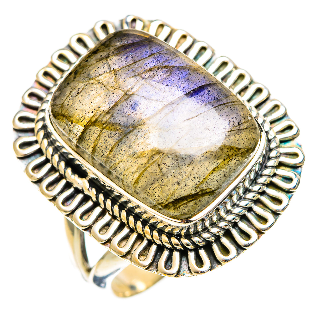 Labradorite Rings handcrafted by Ana Silver Co - RING121938 - Photo 2