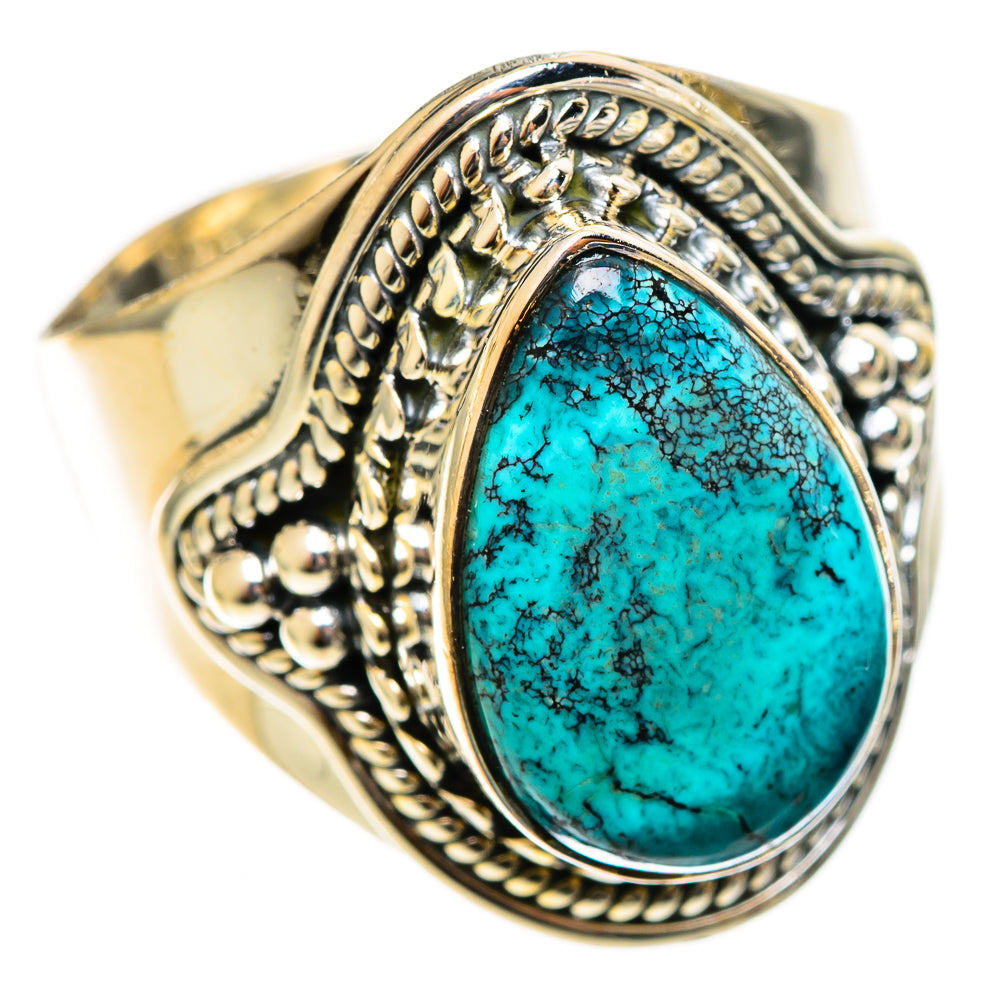Turquoise Rings handcrafted by Ana Silver Co - RING121944 - Photo 2