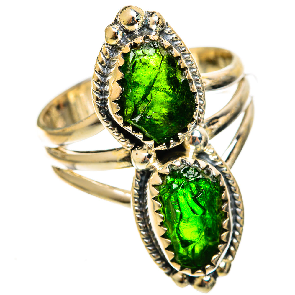 Chrome Diopside Rings handcrafted by Ana Silver Co - RING121946 - Photo 2