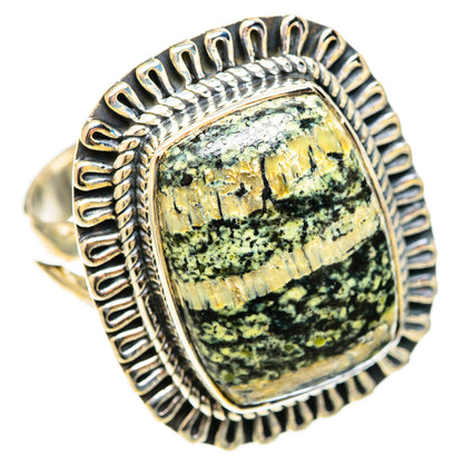 Green Swiss Opal Rings handcrafted by Ana Silver Co - RING121947 - Photo 2