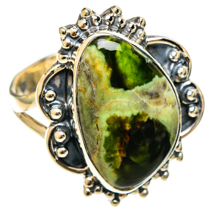 Australian Green Opal Rings handcrafted by Ana Silver Co - RING121950 - Photo 2