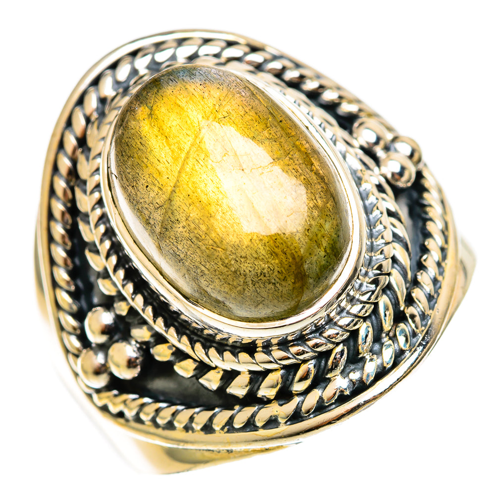 Labradorite Rings handcrafted by Ana Silver Co - RING121951 - Photo 2
