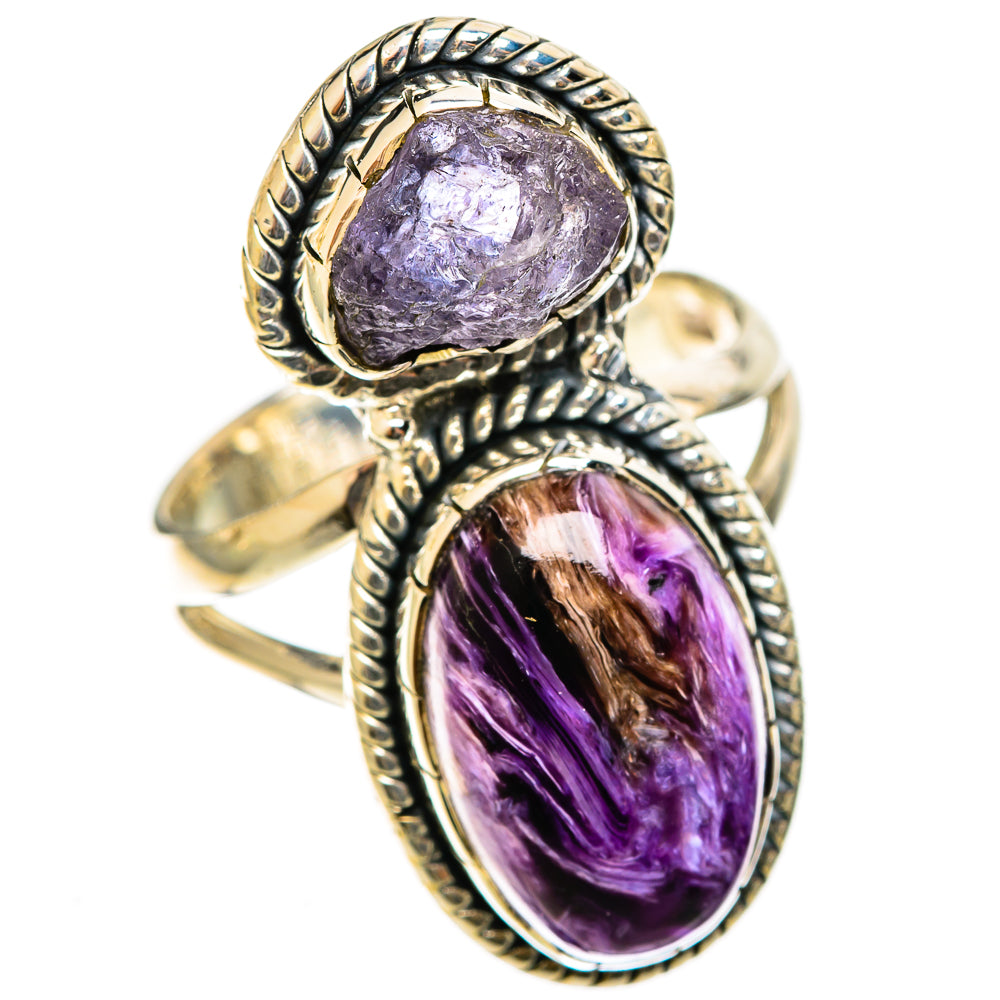 Charoite Rings handcrafted by Ana Silver Co - RING121953 - Photo 2