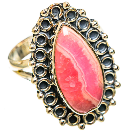 Rhodochrosite Rings handcrafted by Ana Silver Co - RING121957 - Photo 2