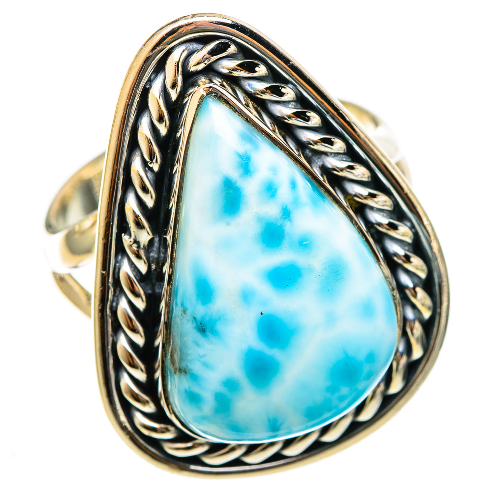 Larimar Rings handcrafted by Ana Silver Co - RING121970 - Photo 2