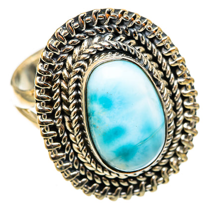 Larimar Rings handcrafted by Ana Silver Co - RING121973 - Photo 2