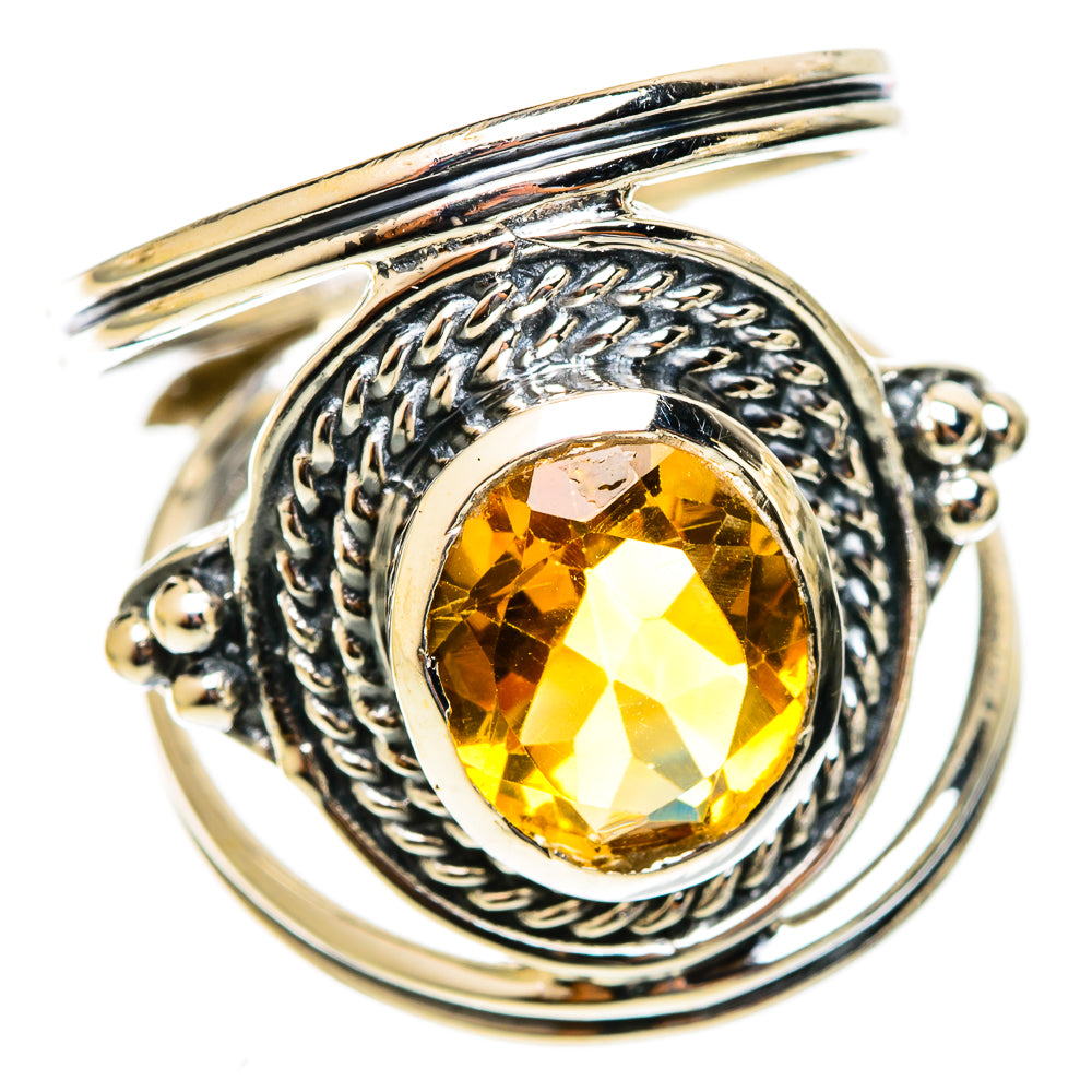 Citrine Rings handcrafted by Ana Silver Co - RING121982 - Photo 2