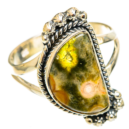 Ocean Jasper Rings handcrafted by Ana Silver Co - RING122007 - Photo 2