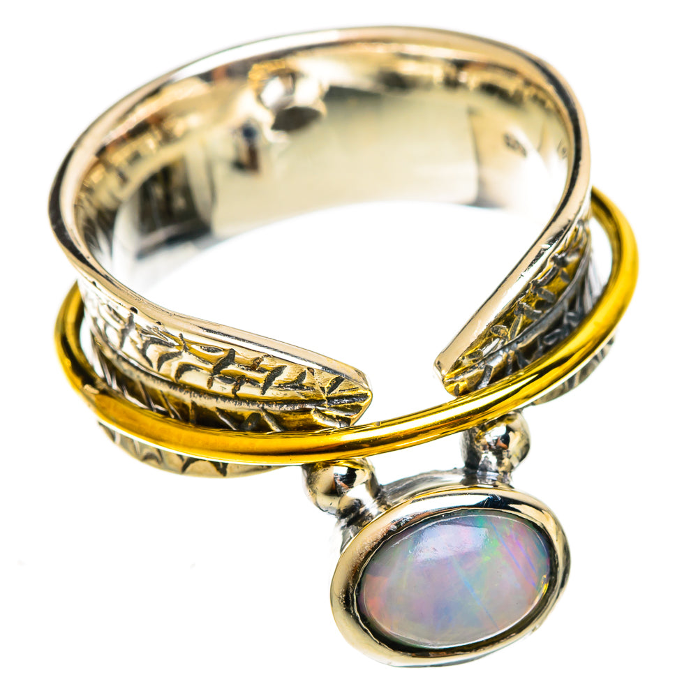 Ethiopian Opal Rings handcrafted by Ana Silver Co - RING122021 - Photo 2