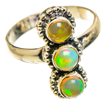 Ethiopian Opal Rings handcrafted by Ana Silver Co - RING122022 - Photo 2