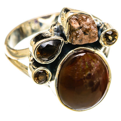 Mexican Fire Agate Rings handcrafted by Ana Silver Co - RING122038 - Photo 2